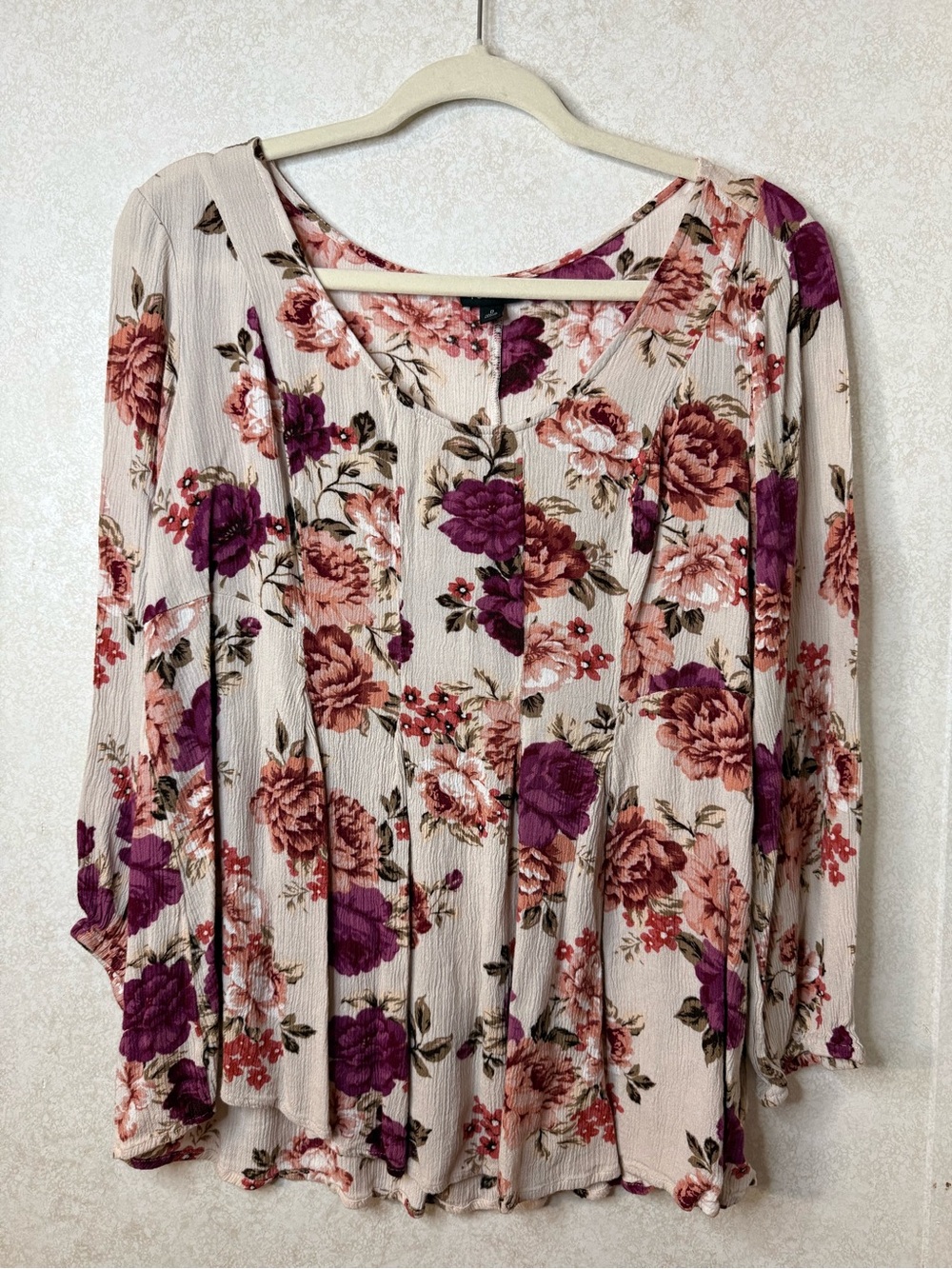 Torrid Floral Long Sleeve Blouse